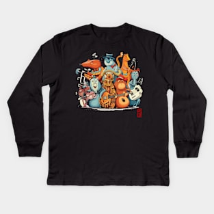 Animal band Kids Long Sleeve T-Shirt